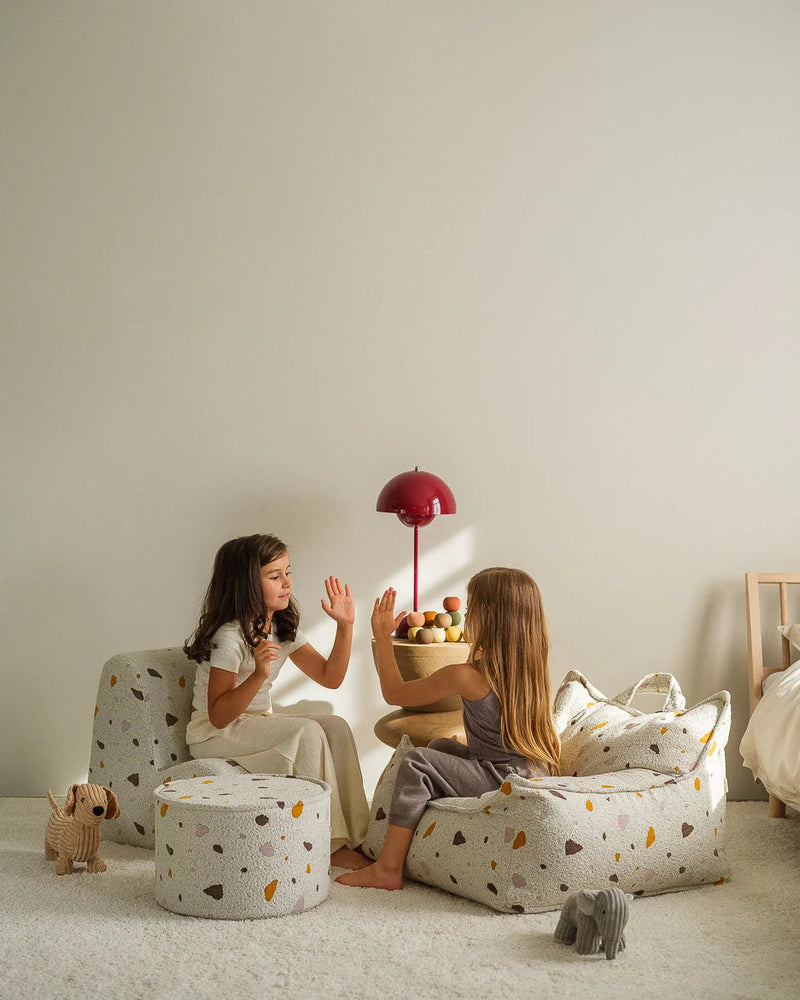 Kinder loungestoel | Cloud | Terrazzo Marble
