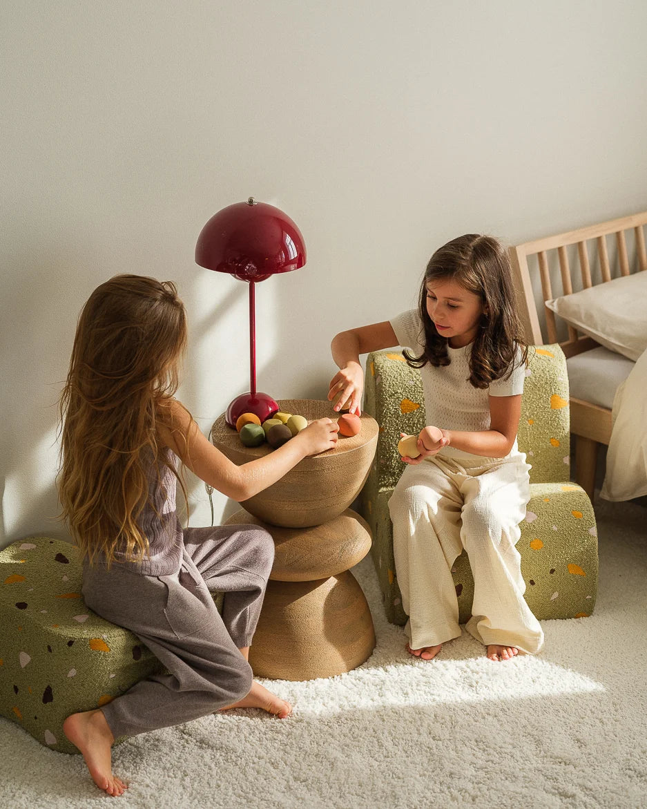 Kinder loungestoel | Cloud | Terrazzo Moss