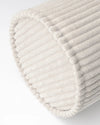 Ribstof rolkussen | Ø 18 x 55 cm | Marshmallow