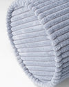 Ribstof rolkussen | Ø 18 x 55 cm | Blueberry blue