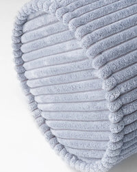 Ribstof rolkussen | Ø 18 x 55 cm | Blueberry blue