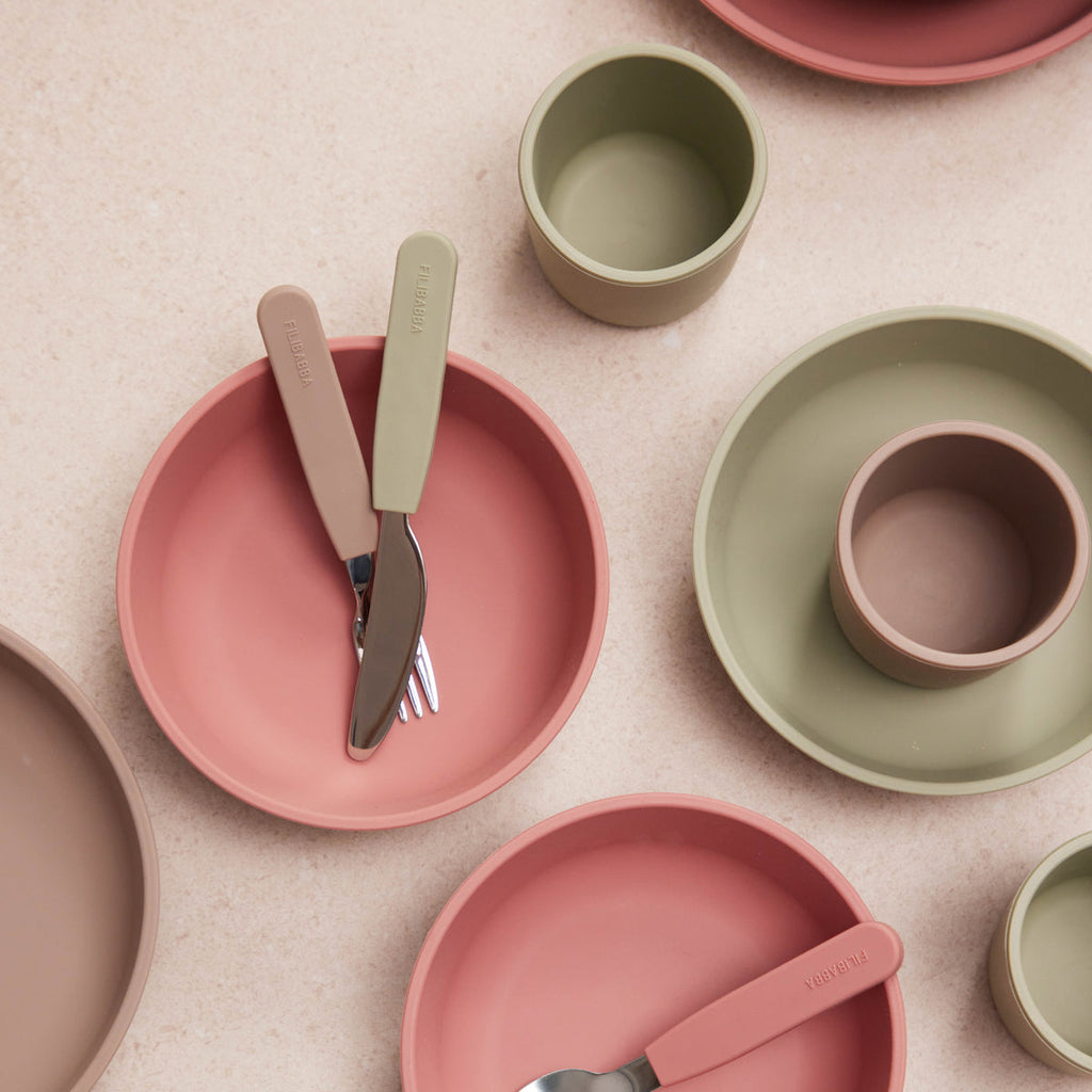 Siliconen dinerset | Rose