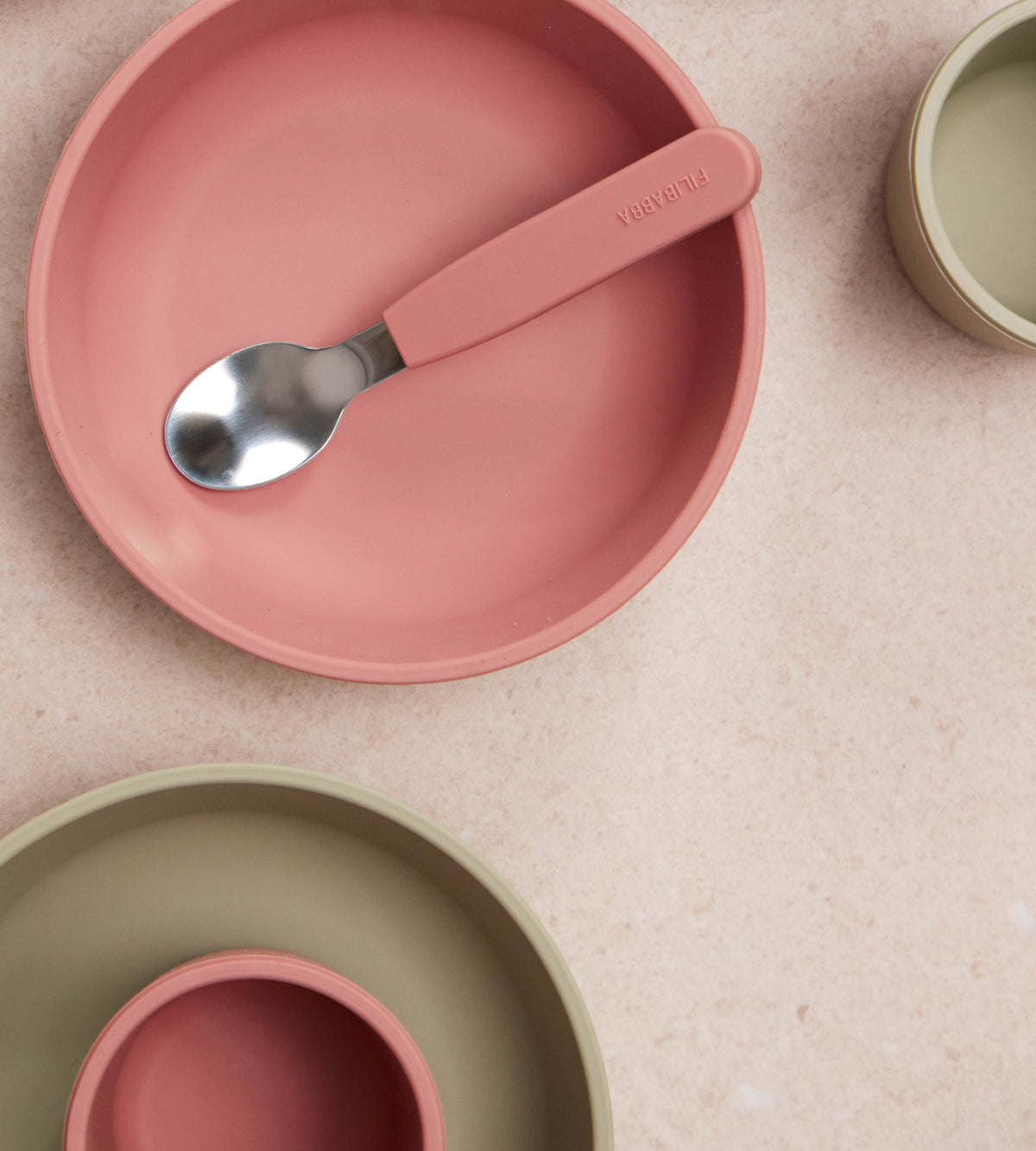 Siliconen dinerset | Rose