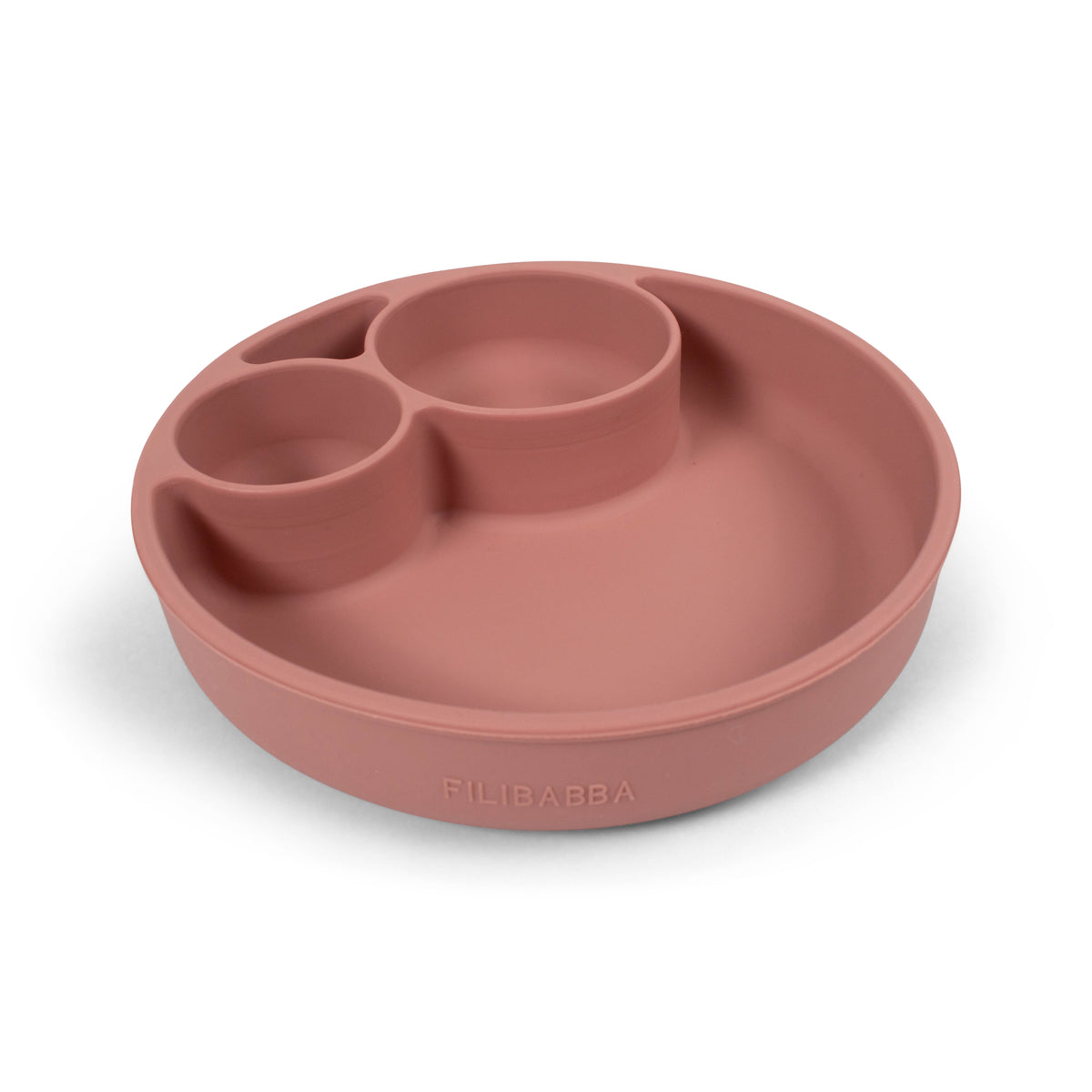 Siliconen bord met vakverdeling | Rose