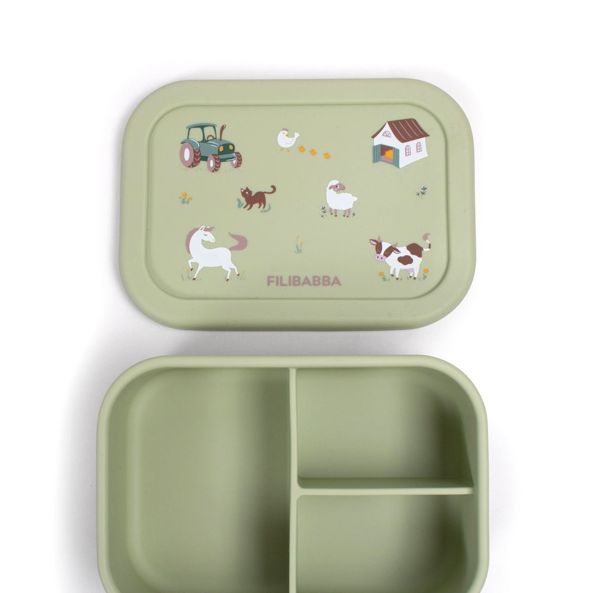 Siliconen lunchbox | Boerderijdieren