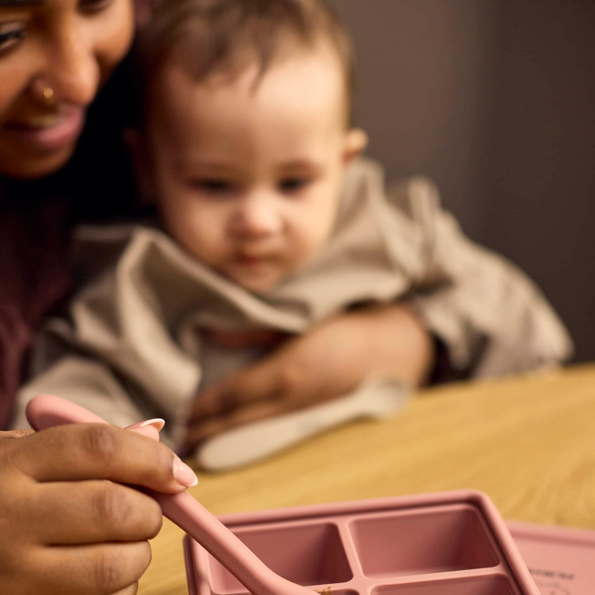 Diepvriesbakje voor babyvoeding | Set van 2 | Rose mix