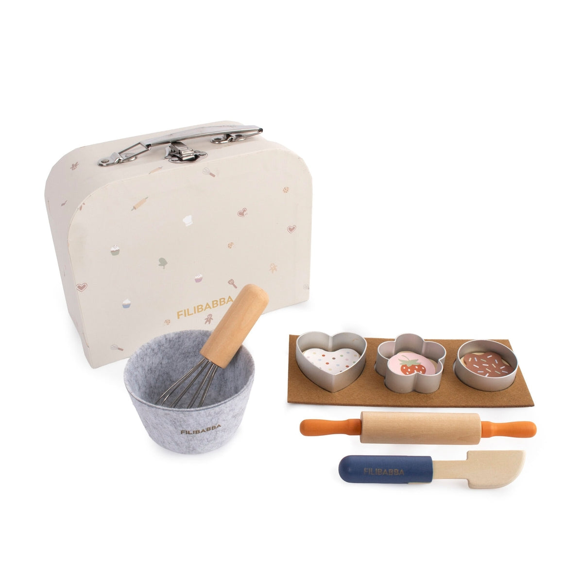 Houten bakset in koffer | Little baker