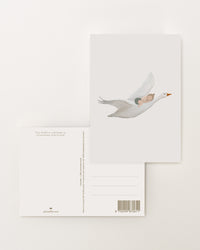 Enkele kaart | Gans met baby | Licht