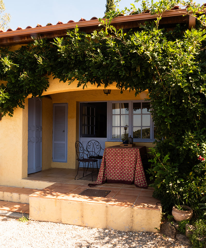 Katoenen plaid / tafelkleed in tote bag | Helena