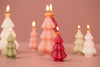 Kerstboomkaars met ster | H 9 cm | Cream