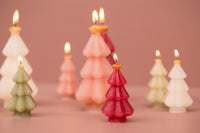 Kerstboomkaars met ster | H 9 cm | Cream
