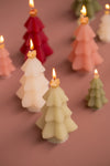 Kerstboomkaars met ster | H 9 cm | Cream