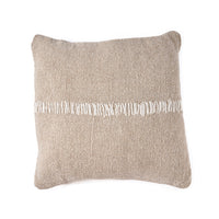Kussenhoes | Linnen stitch | Naturel & wit