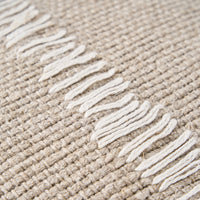 Kussenhoes | Linnen stitch | Naturel & wit
