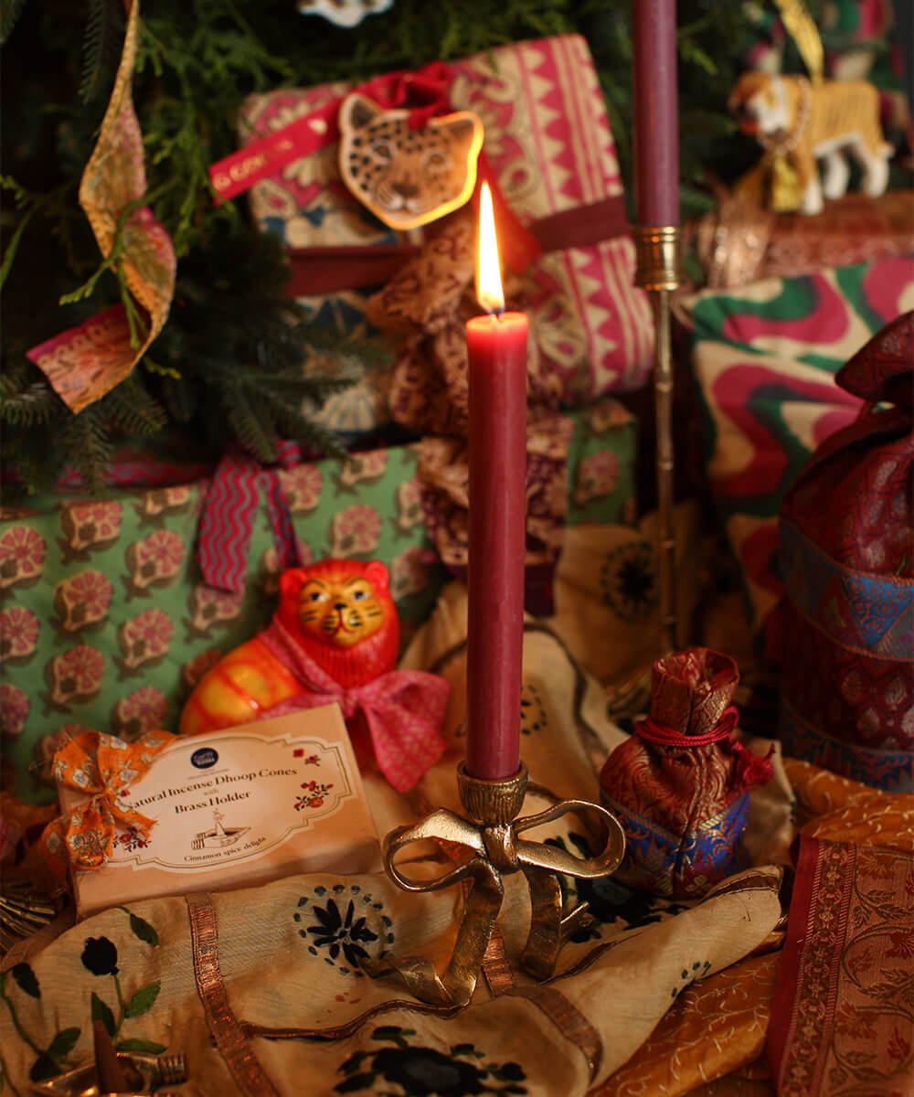 Pre-order | Wierookkegels met houder in giftbox | Cinnamon