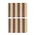 Placemat Toppu | Bruin & gebroken wit | Set van 2