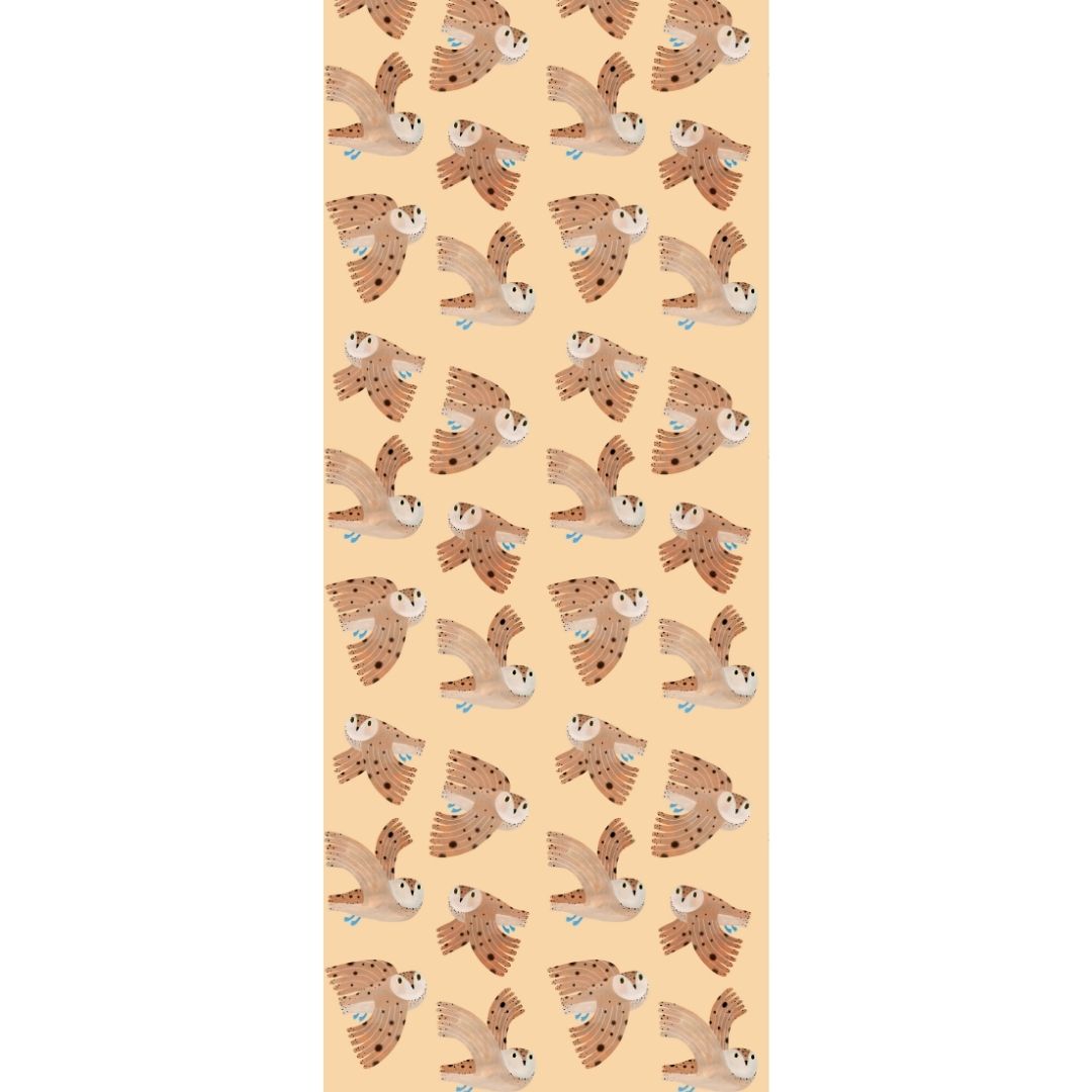 Behangstaal owl | Cream | Aniek Bartels