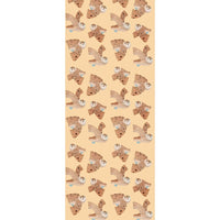 Behang owl | 100 x 320 cm | Cream | Aniek Bartels
