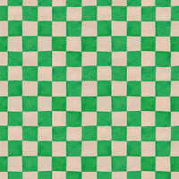 Behang | Square blocks | 100 x 320 cm | Green