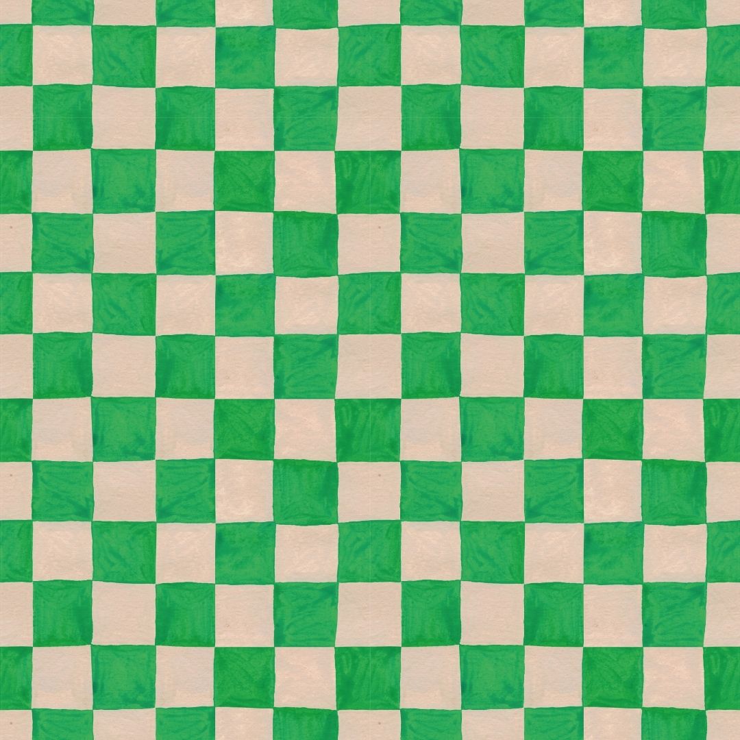 Behang | Square blocks | 100 x 320 cm | Green