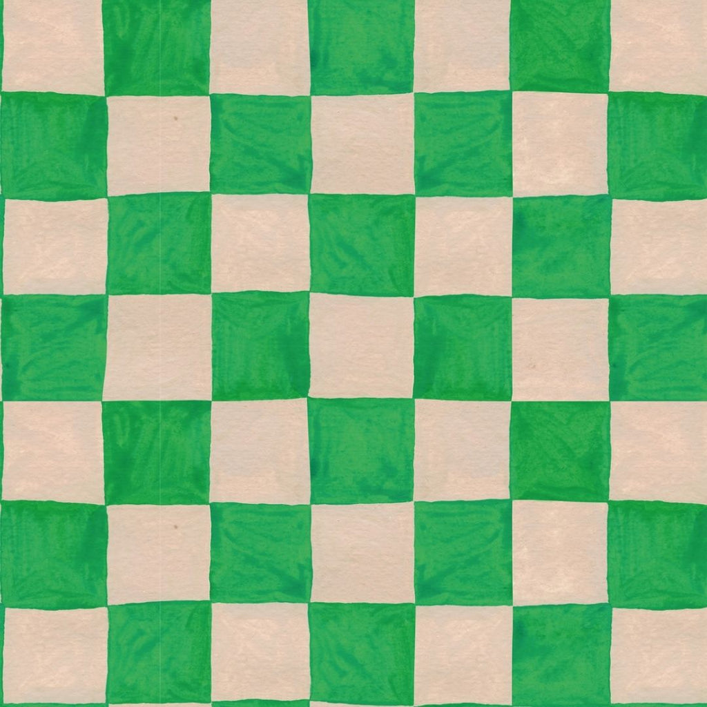 Behang | Square blocks | 100 x 320 cm | Green