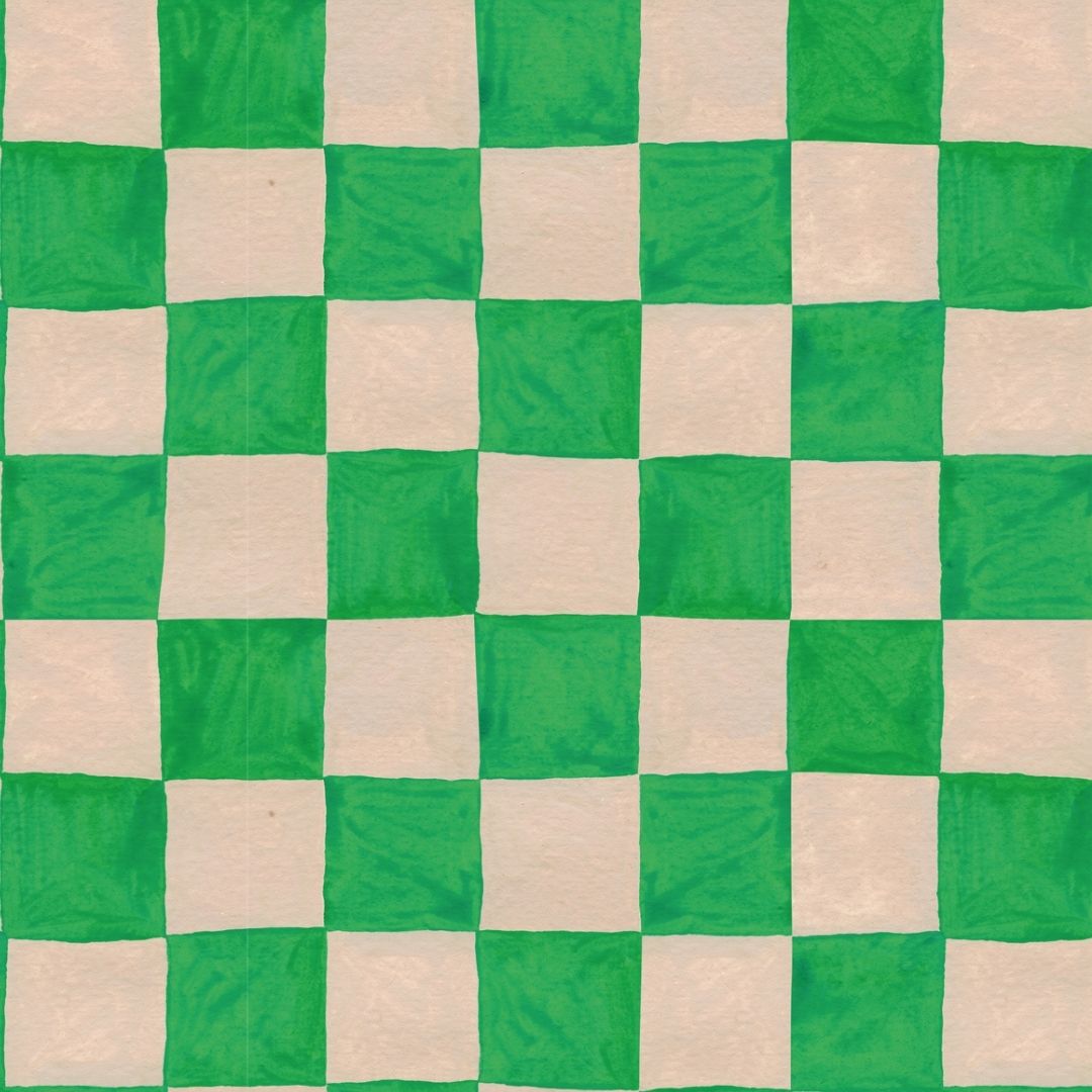 Behang | Square blocks | 100 x 320 cm | Green