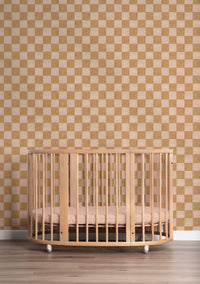 Behang | Square blocks | Sand | 100 x 270 cm | Aniek Bartels