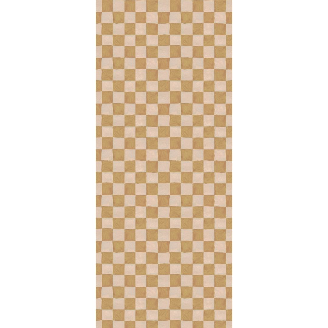 Behang | Square blocks | Sand | 100 x 270 cm | Aniek Bartels