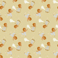 Behang | Skating lion | 100 x 320 cm | Soft green