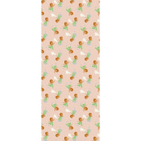 Behang | Skating lion | 100 x 270 cm | Roze & groen