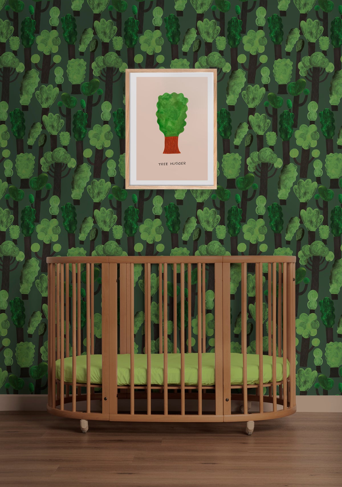Behangstaal | Trees | Dark green