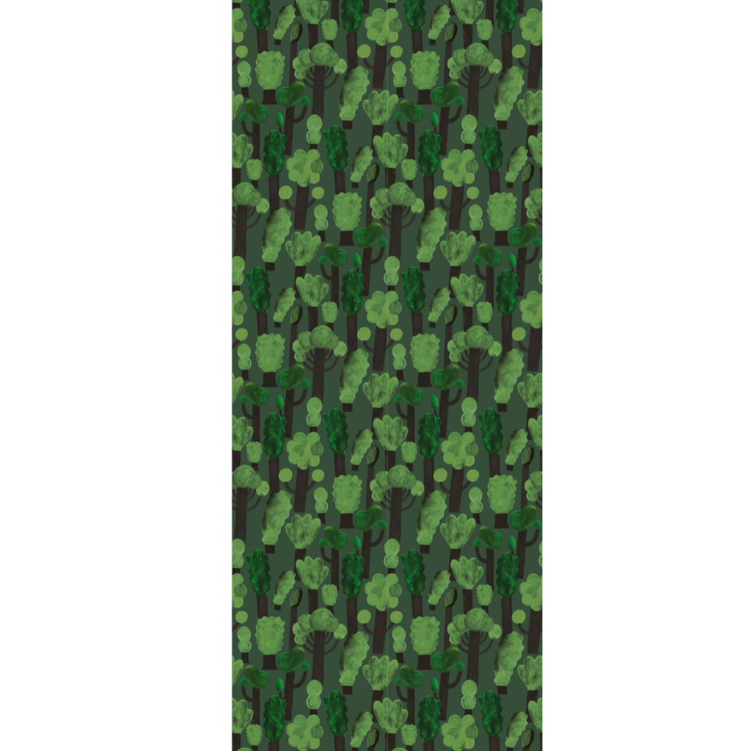 Behangstaal | Trees | Dark green