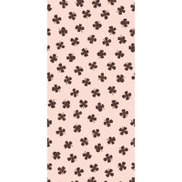 Behang lucky clover | 100 x 320 cm | Roze & bruin | Joëlle Wehkamp