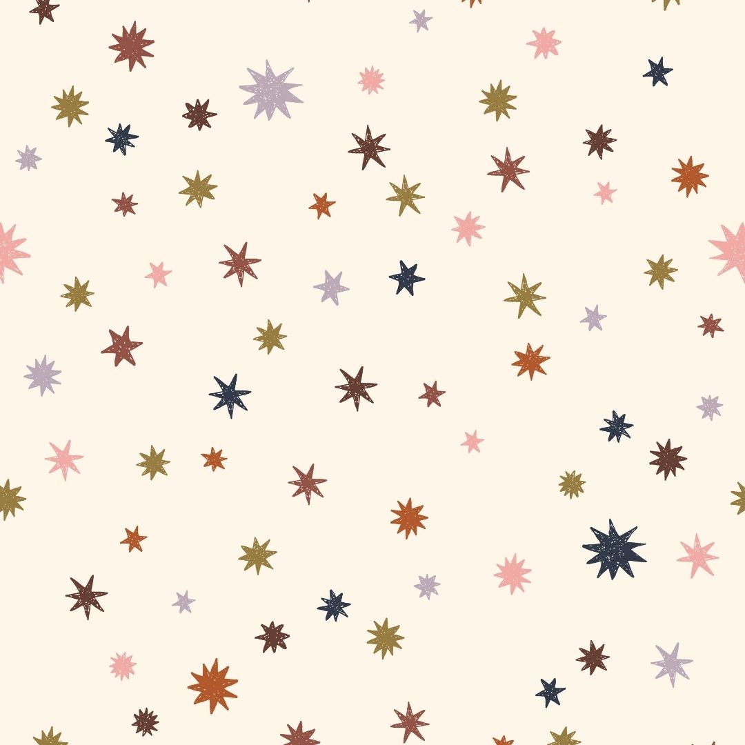 Behang sterrennacht | 100 x 270 cm | Multicolour | Joëlle Wehkamp