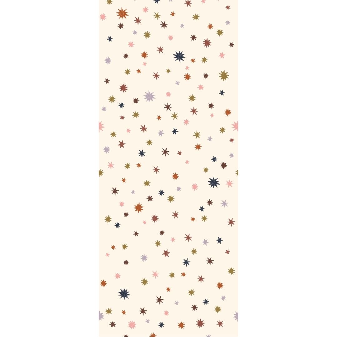 Behang sterrennacht | 100 x 270 cm | Multicolour | Joëlle Wehkamp