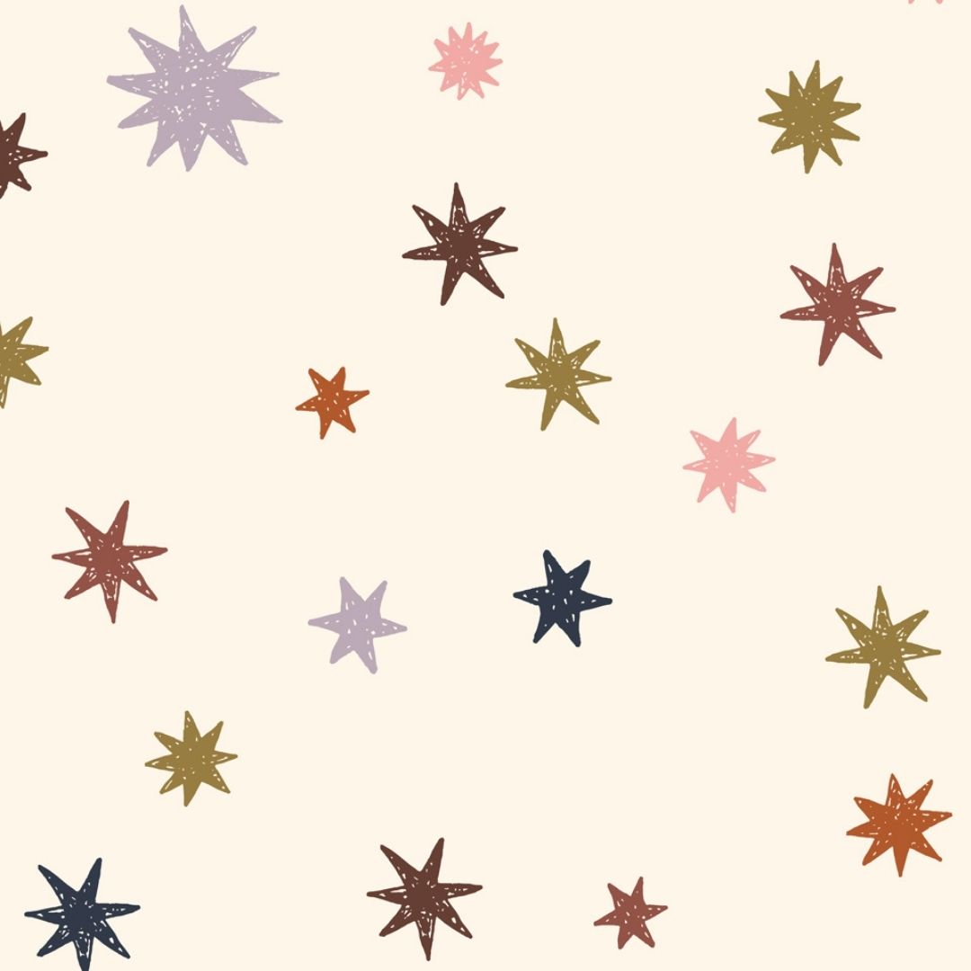 Behang sterrennacht | 100 x 320 cm | Multicolour | Joëlle Wehkamp