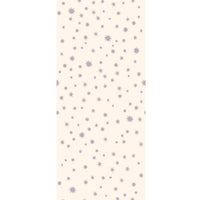 Behang sterrennacht | Crème & lila | 100 x 270 cm | Joëlle Wehkamp