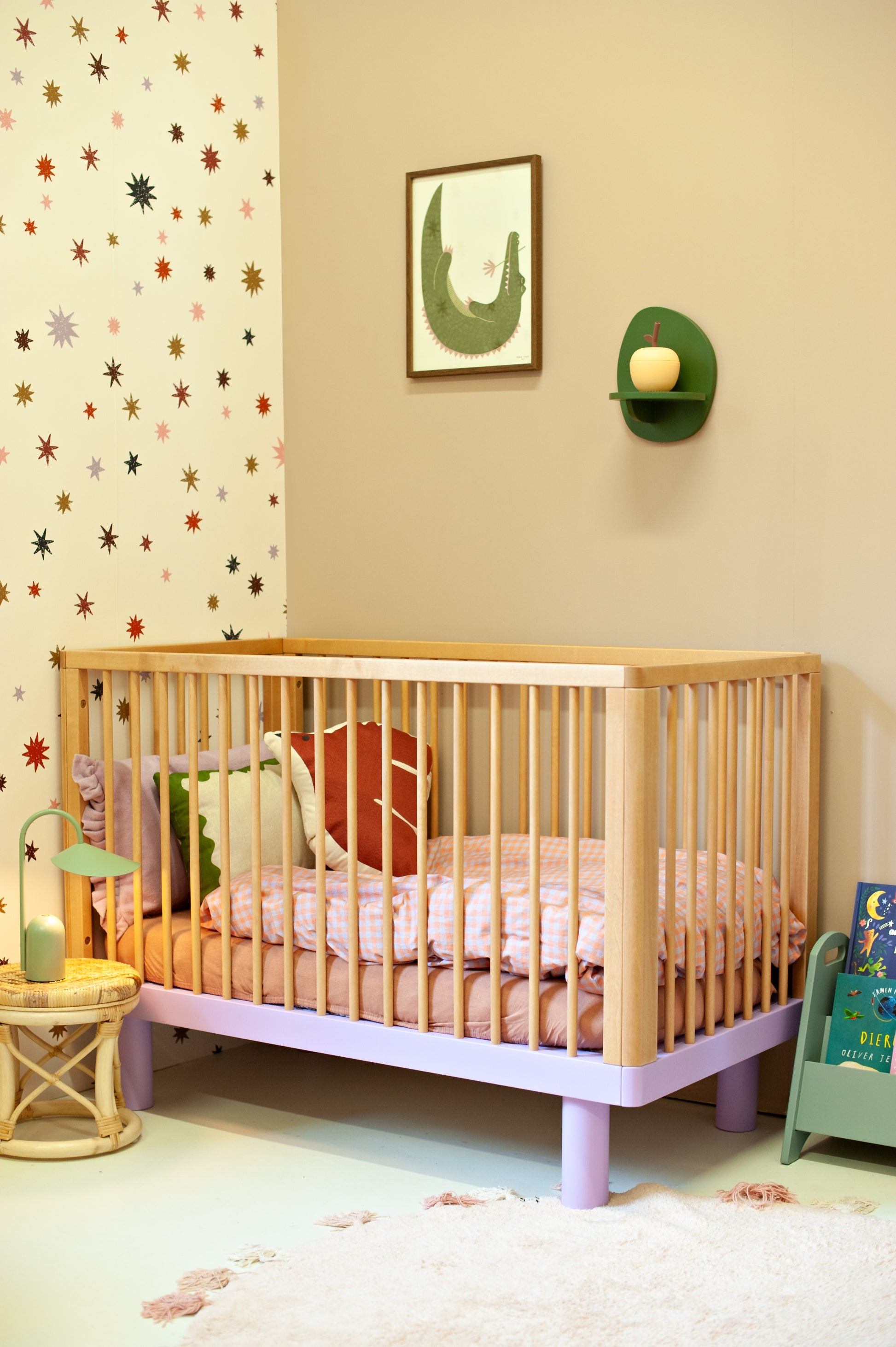 Behang sterrennacht | 100 x 270 cm | Multicolour | Joëlle Wehkamp