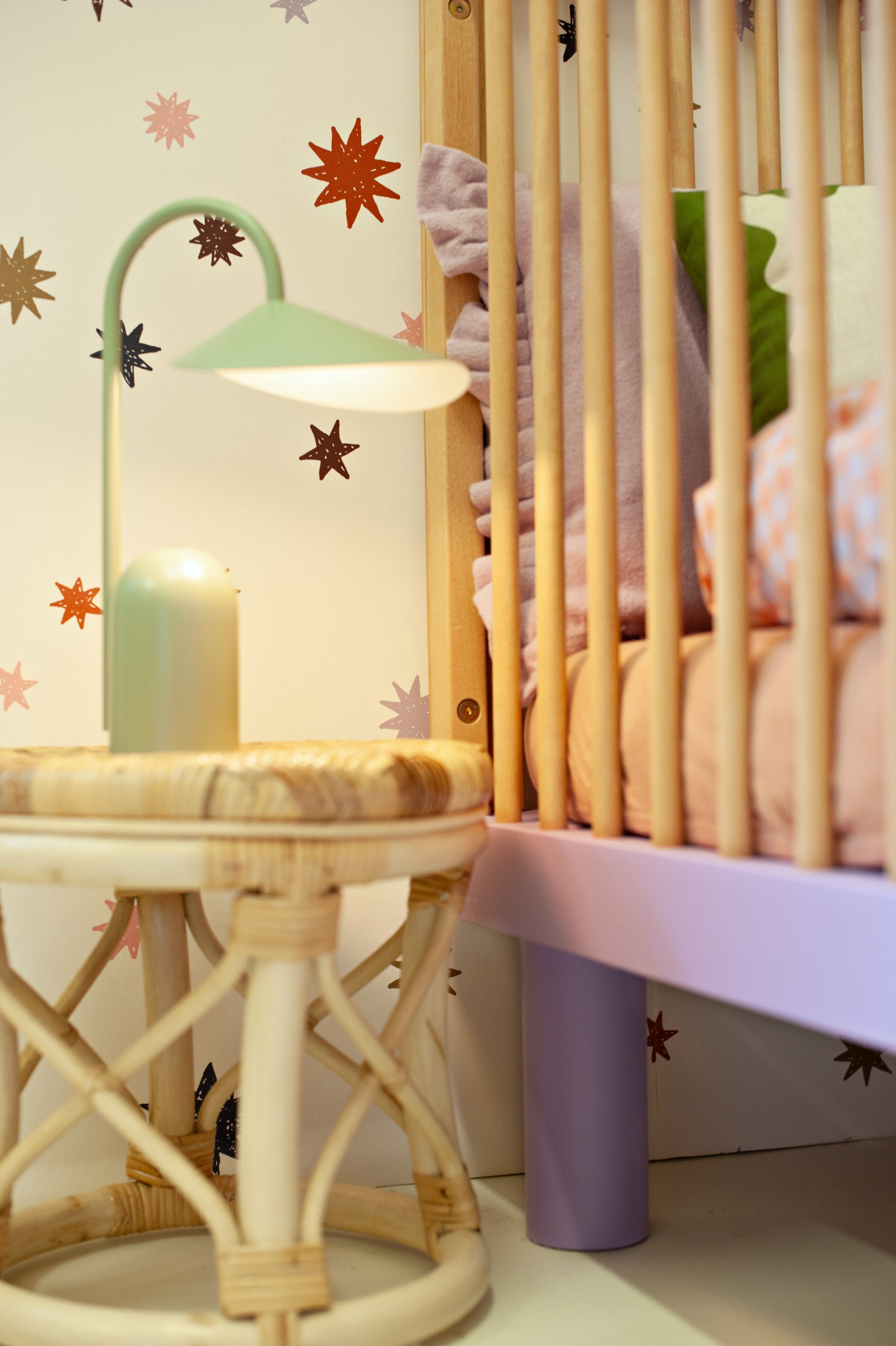 Behang sterrennacht | 100 x 270 cm | Multicolour | Joëlle Wehkamp