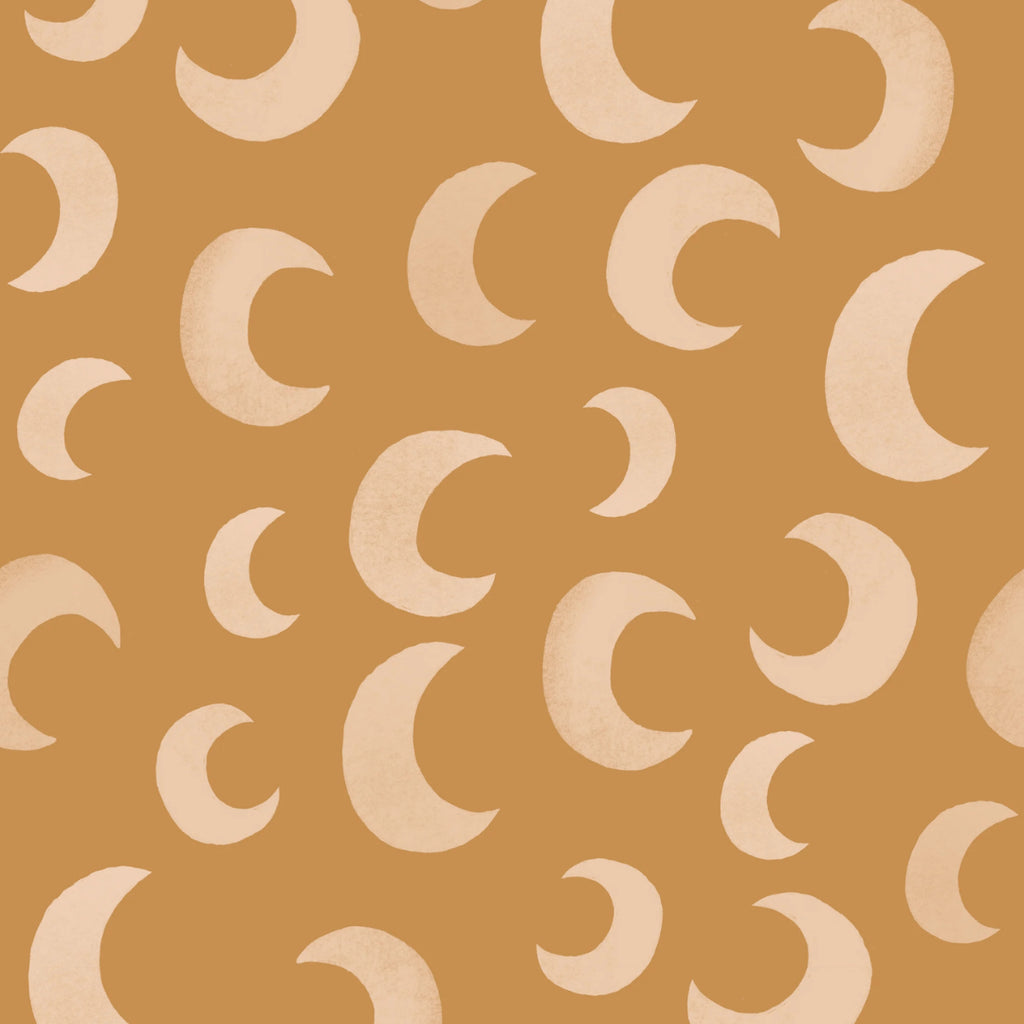 Behang | Moon | 100 x 270 cm | Golden ginger