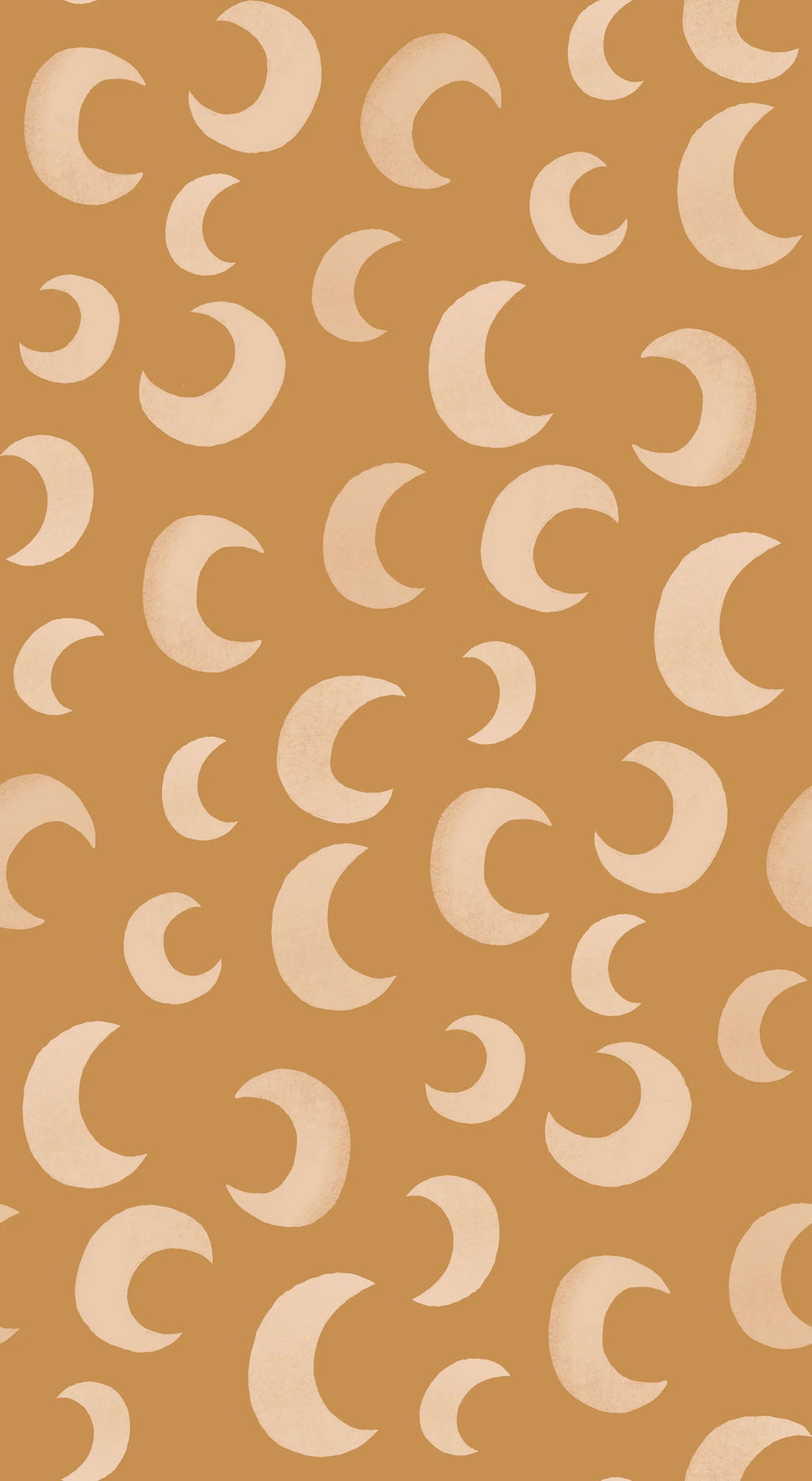 Behang | Moon | 100 x 270 cm | Golden ginger