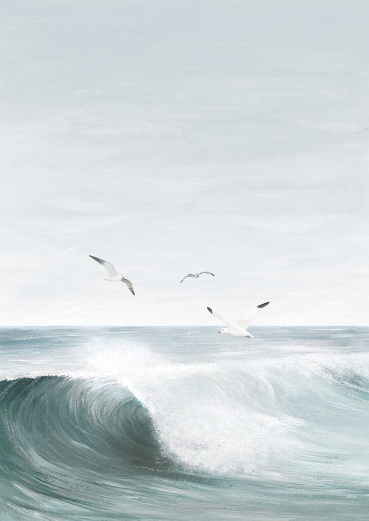 Wenskaart | Op de golven | A6