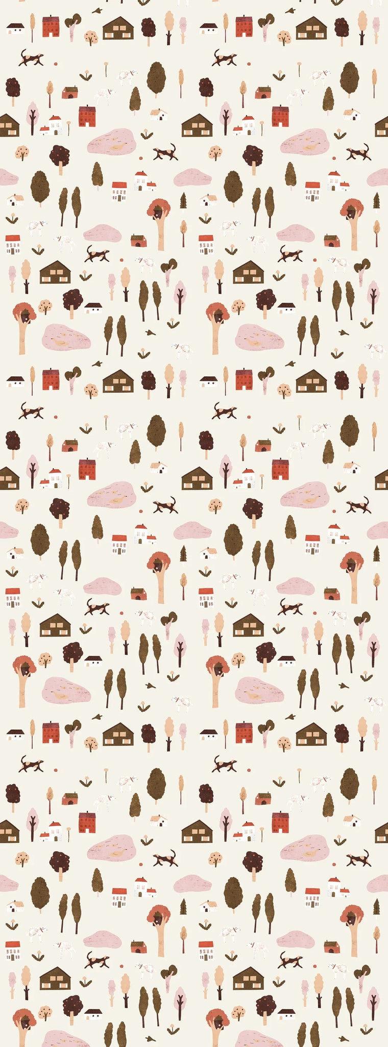 Behang village | 100 x 270 cm | Sand | Lotte Dirks