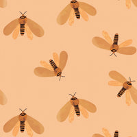 Behang moth | 100 x 270 cm | Sun | Aniek Bartels