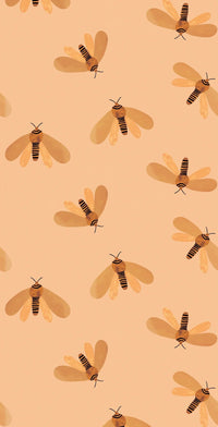 Behang moth | 100 x 270 cm | Sun | Aniek Bartels