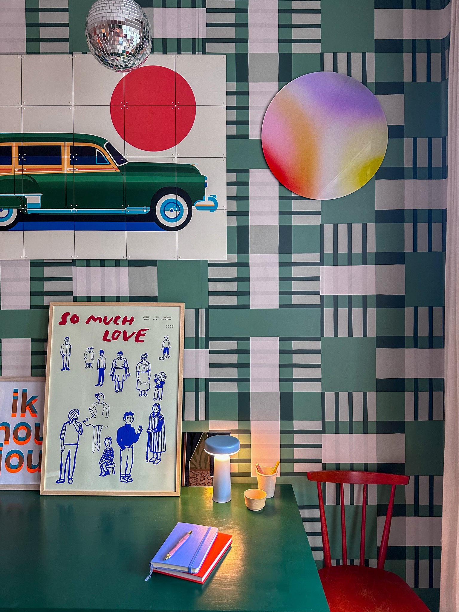 Behangstaal blocks | Groen | Sabine van Vessem