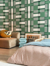Behangstaal blocks | Groen | Sabine van Vessem