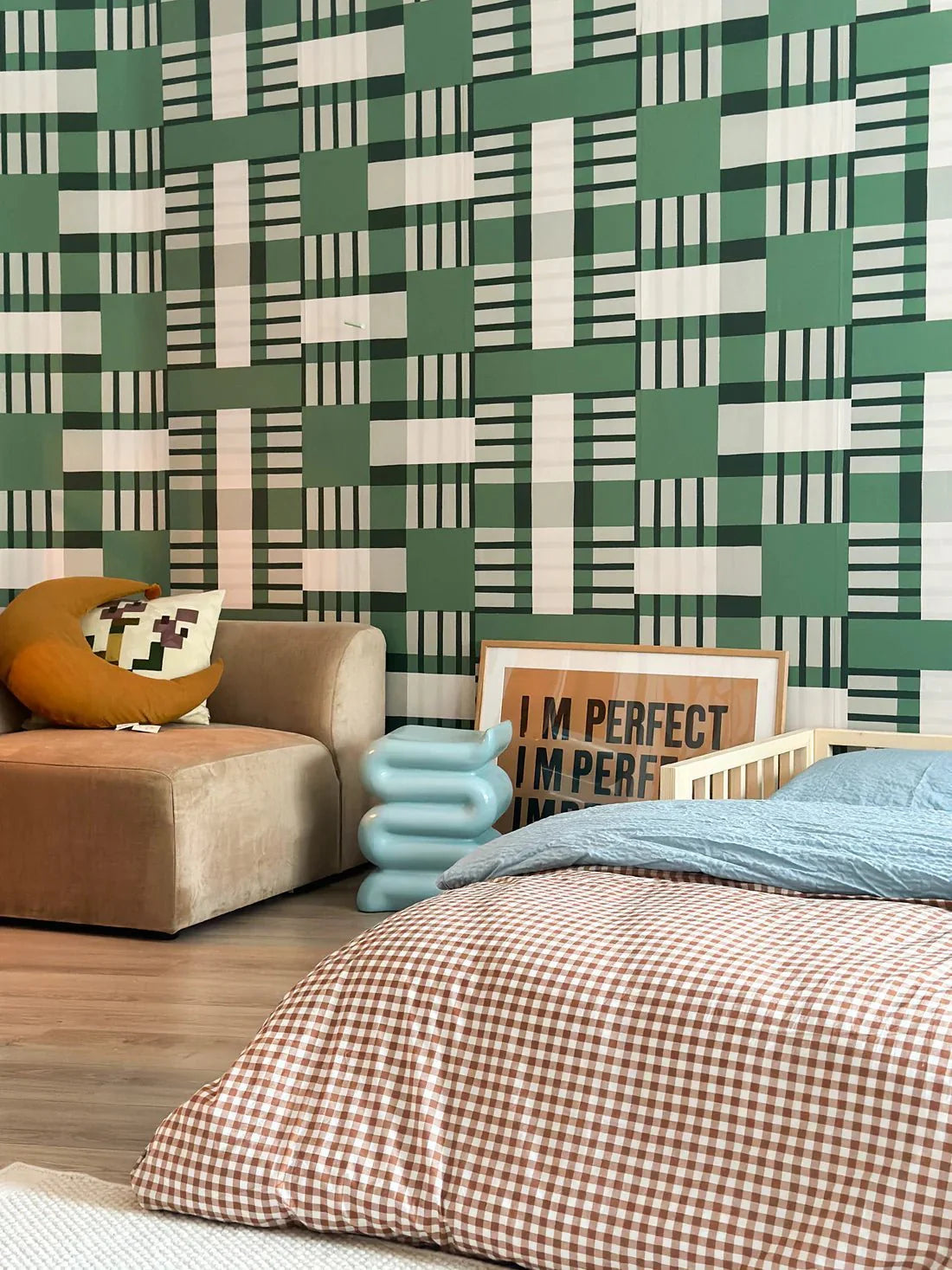 Behangstaal blocks | Groen | Sabine van Vessem