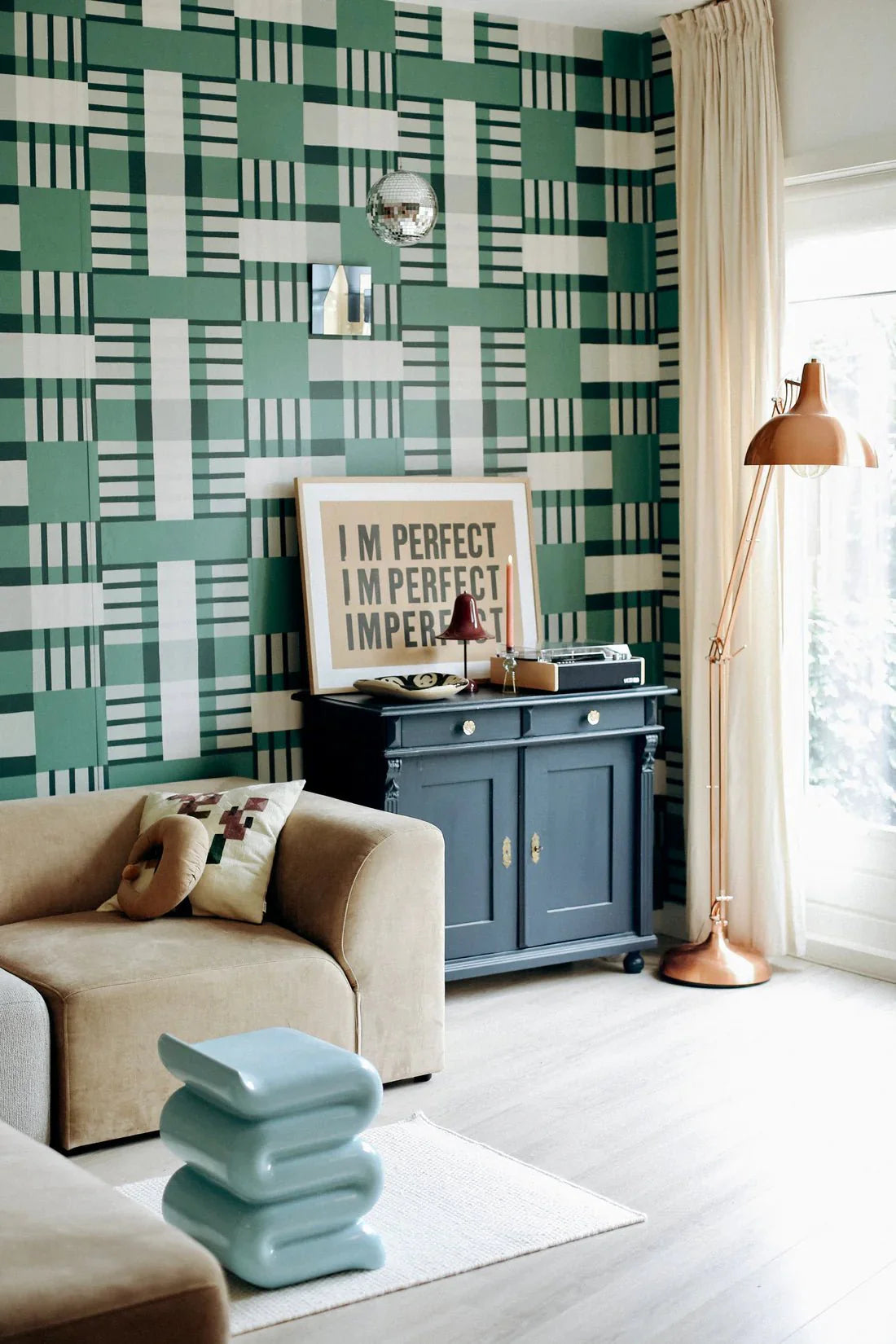 Behangstaal blocks | Groen | Sabine van Vessem