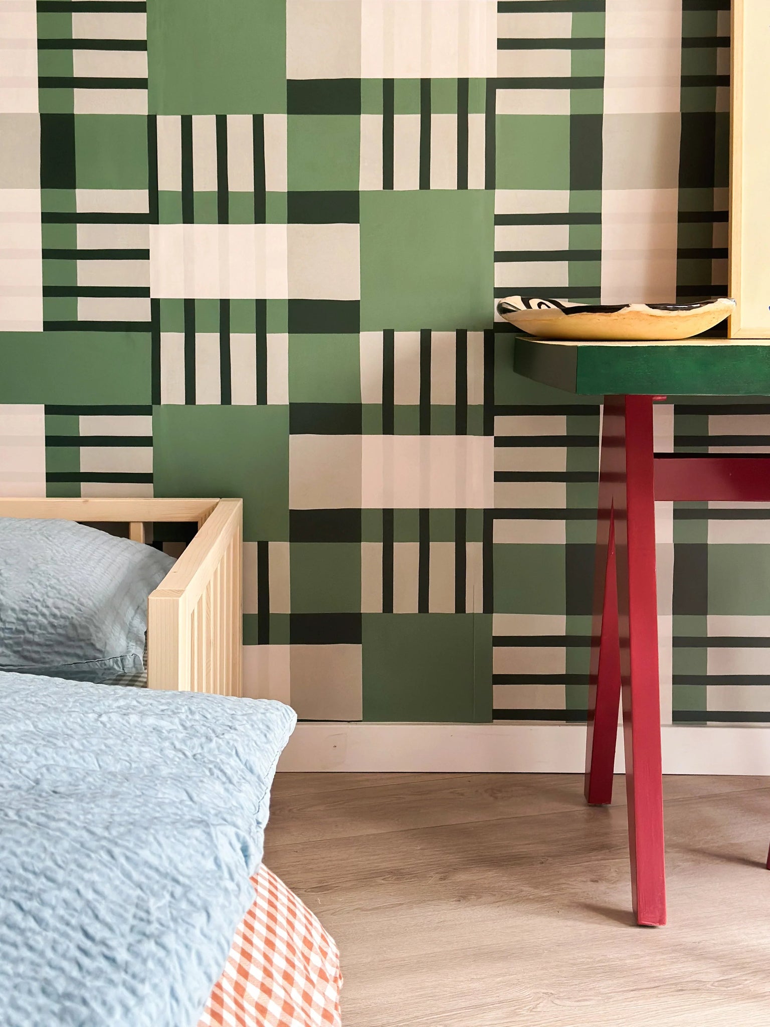 Behangstaal blocks | Groen | Sabine van Vessem